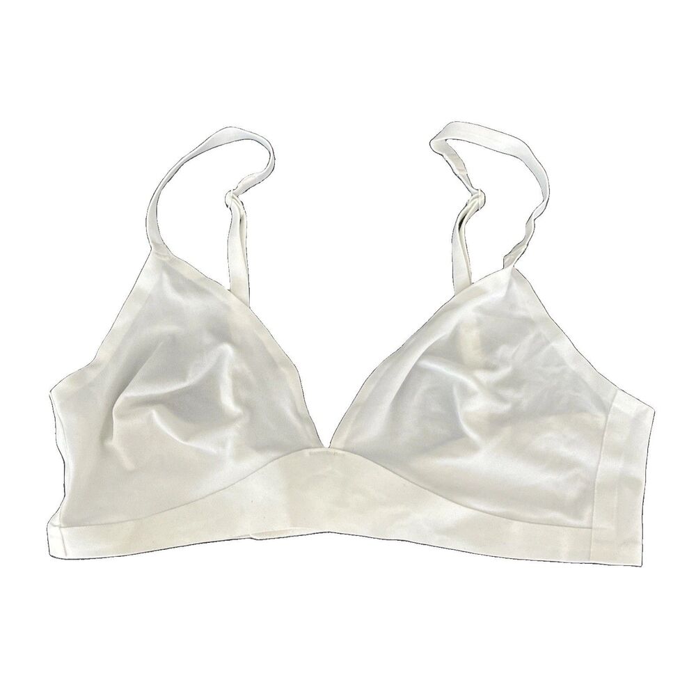 Gap Bralette Women Medium Black No-Show Bralette Wireless Adjustable Straps - Picture 2 of 14